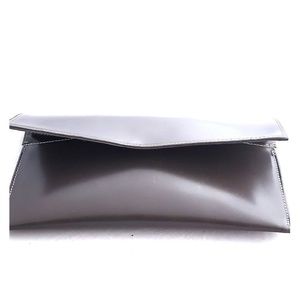 Victoria Napoli Dark Brown Leather Clutch